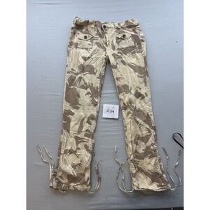 Rustic Jeans Womens Camouflage Cargo Pants Tan Brown Y2K Grunge Size 11